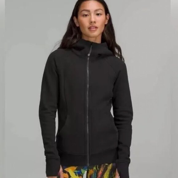 Lululemon Scuba Full-Zip Hoodie Black Size 4 - Picture 1 of 10
